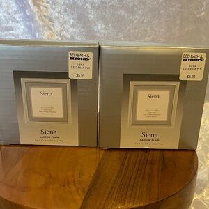 Siena Narrow Plain Picture Frame - Silver